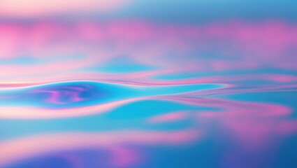 Abstract Water Surface Background with Colorful Ripples and Light Effects in a Calm Outdoor Scene