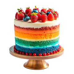 cake with strawberries