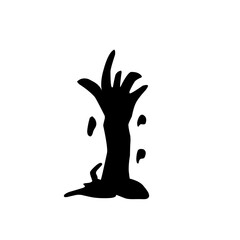 creepy halloween zombie hand