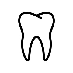 Tooth icon. Dental symbol. Vector illustration.