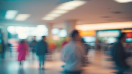 Obraz premium Abstract blur of modern shopping mall interior as a defocused background