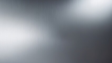 Industrial stainless steel metallic surface with glossy reflection and textured pattern