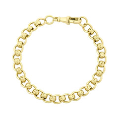 golden chain isolated on white