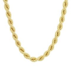 golden chain isolated on white background