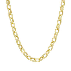 gold chain isolated on white