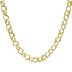 gold chain isolated on white