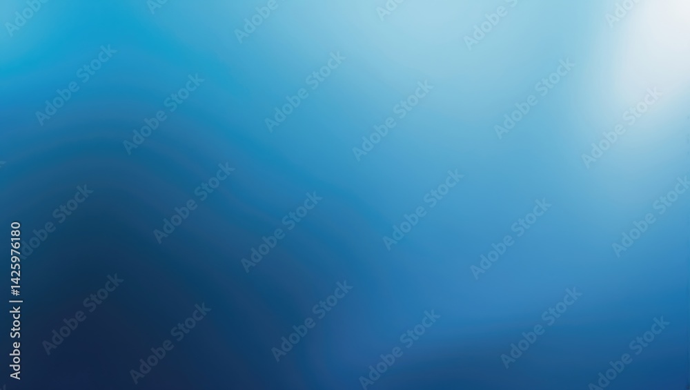 Poster Blue Abstract Background with Gradient and Blurry Pattern