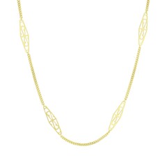 gold rope isolated on white background