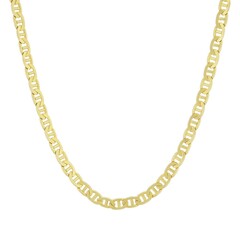 golden necklace isolated on white