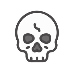 Skull Icon Representing Anatomy or Archaeology