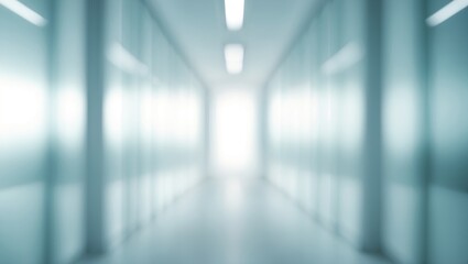 Minimalist grey office scene with abstract blurred background for presentation design