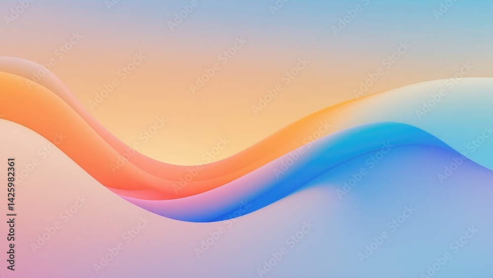 Poster Vivid Gradient Background with Colorful Pattern Design for Web or Display Template