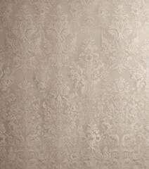 Elegant damask wallpaper, intricate lace-like pattern in subtle neutrals , seamless pattern, lace, ivory