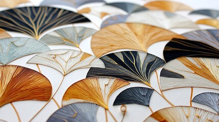 Warm Minimalist Coffee Blossoms with Intricate Pen Work Design