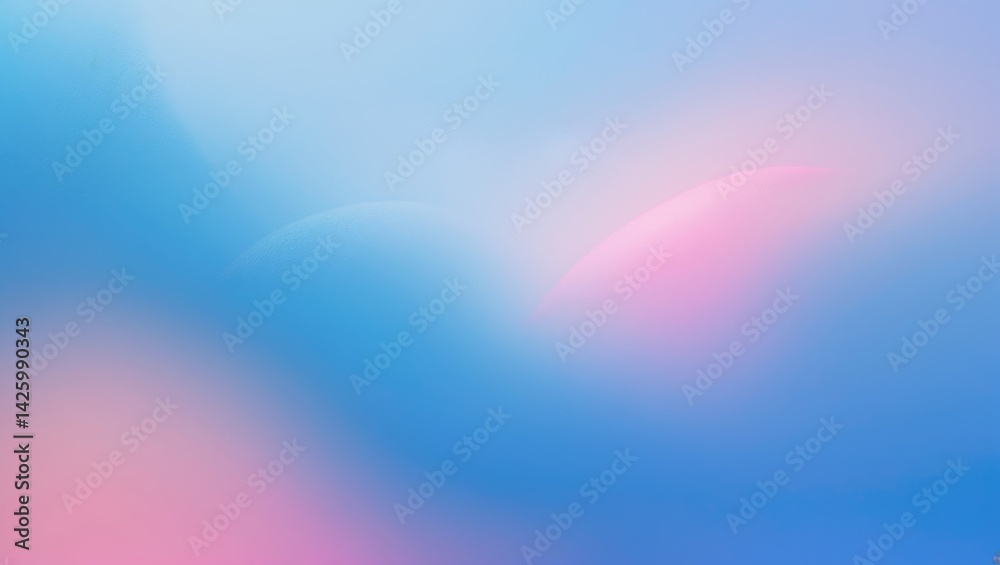 Poster Blue gradient abstract background with grain noise and blur effect for modern social media design