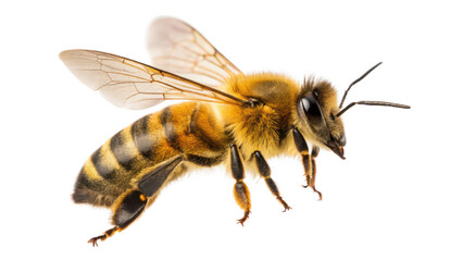Flying bee png stunning insect illustration png pollinator in motion png white background image