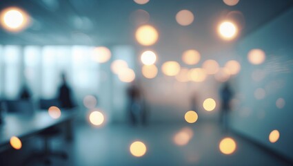 Abstract medical office background with modern interior design