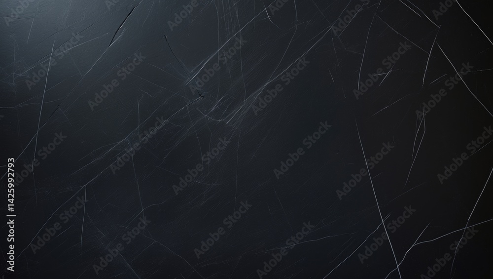 Poster White scratches on black background creating abstract overlay textures for art and design