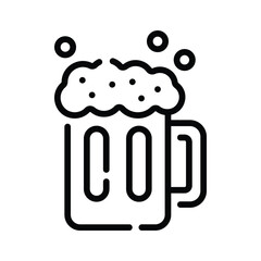 Ready to use line icon showing cable car