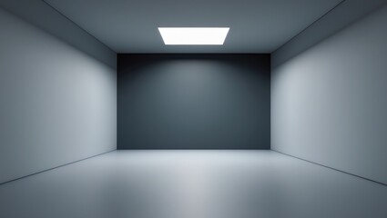 Obraz premium Abstract gray gradient background for web ads with blank space and dark wall