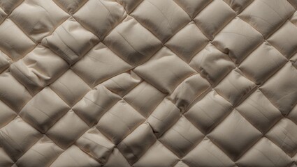 Close-up of quilted fabric with abstract background