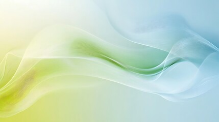Fototapeta premium Abstract Green Blue Wave Background.