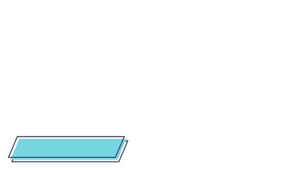 Lower third stock animation video with green screen