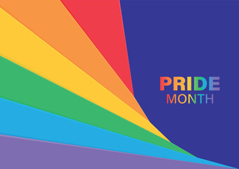 colorful rainbow flag stripes background pride month theme wallpaper banner poster