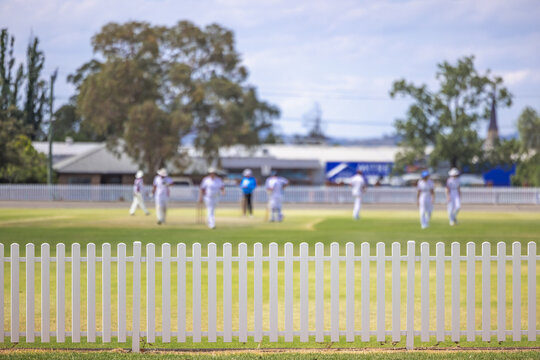 Local cricket match underway in regional New South Wales