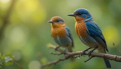 Fototapeta premium lilac breasted roller on a branch