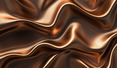 Obraz premium Luxurious bronze silk draped fabric texture background