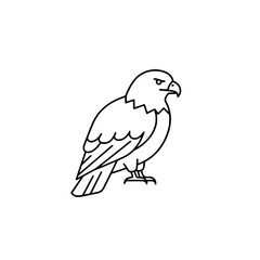 Bald eagle icon representing the concept of wildlife and ornithology