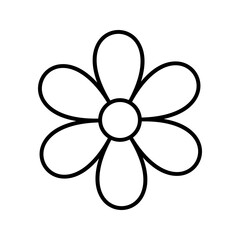 Flower icon on white  background