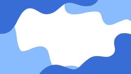 Pastel blue color wave minimalist abstract background