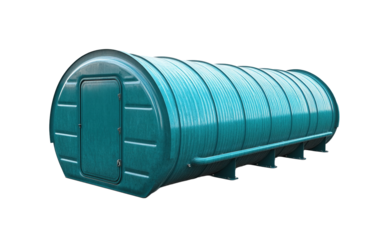 Durable and long lasting septic tank on transparent or white background
