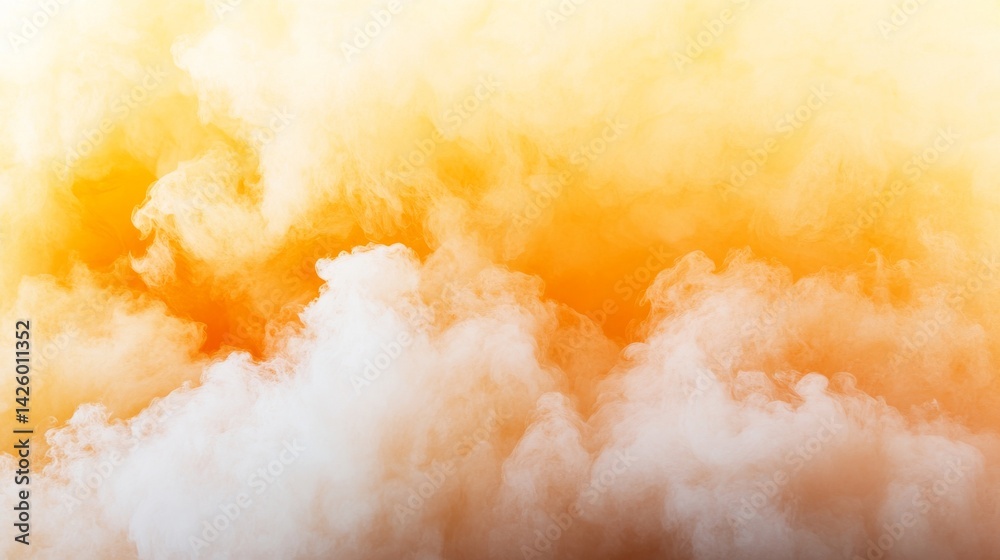 Poster Flames create a vivid border with smooth orange and yellow hues, set against a transparent background, offering ample copy space for flexible design applications
