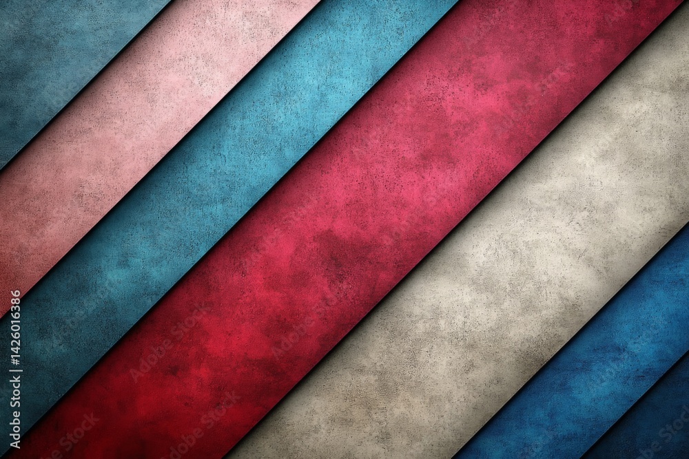 Aufkleber Colorful textured layers create a modern abstract background for design and art projects