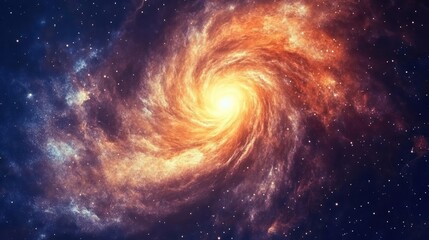Obraz premium Spiral Galaxy in Deep Space (9)