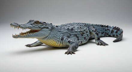 Naklejka premium Crocodile, Detailed Studio Shot