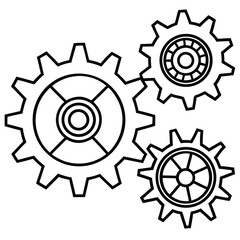 gear wheels vector
