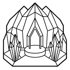 vector illustration of a tent