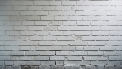 Obraz premium Vintage brick wall with whitewash and rough texture