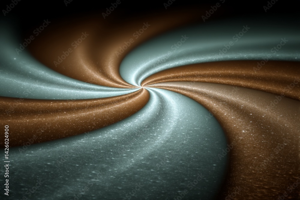 Aufkleber swirling motion of colors in a cosmic-inspired abstract art piece depicting movement and depth in a 