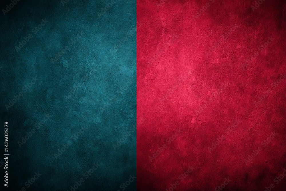 Poster colorful textured background featuring deep teal and rich red, ideal for creative projects and desig