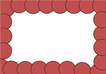 Red background with captirating circular energy 