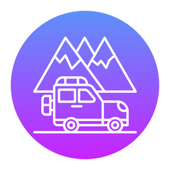 Obraz premium Overlanding Icon