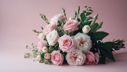 Collection of stunning eustoma flowers against a backdrop