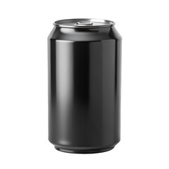Obraz premium Black soda can isolated on white background