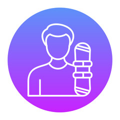 Snowboarder Male Icon