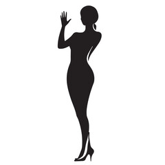 silhouette of a woman
